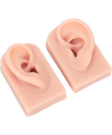Reusable Silicone Ear Model - Flexible Fake Ear for Jewelry Exhibition & Acupuncture - 1 Pair - Buy Online on GoSupps.com