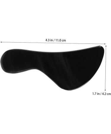 Healeeved 3-Part Gua Sha Set - Black Nitrile Scrapers for Muscle Relief - Natural Health Massage Tool (3pcs 11x4.2cm) - Buy Online on GoSupps.com