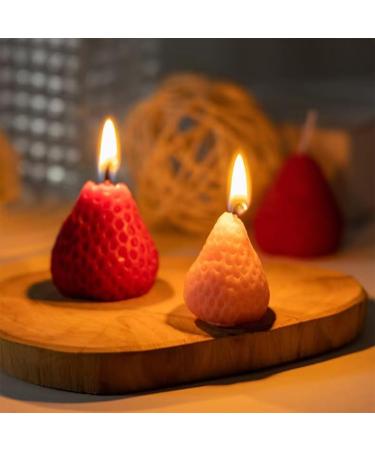 Strawberry Candle Gifts for Women - 9pcs Soy Aromatherapy Set | Cute Decorative Scented Candles for Birthdays & Christmas - Buy Online on GoSupps.com