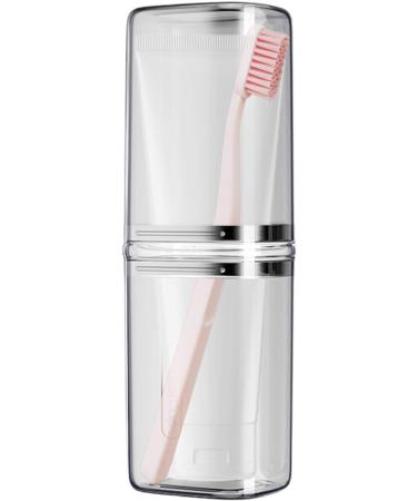 Travel Toothbrush Case | Transparent Gray Toothbrush Storage Box & Organizer for On-the-Go - Buy Online on GoSupps.com