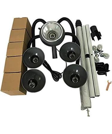Hair Color 5 Head Infrared Lamp | Red Light Therapy Hair Dryer & Color Processor with Flexible Arms - Buy Online on GoSupps.com