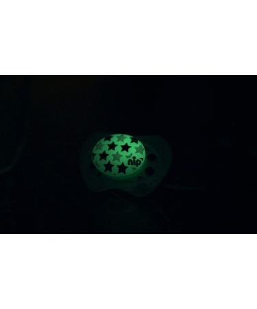 Nip Light-Pin 'Night' Silicone Pacifier for Girls - BPA-Free Jaw-Friendly Size 3 (16-32 Months) - Made in Germany - Buy Online on GoSupps.com