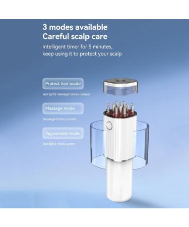 Rodrigo 3-in-1 Head & Hair Massager Device | Red Light Therapy for Hair Growth | 70ml Treatment Applicator - Buy Online on GoSupps.com
