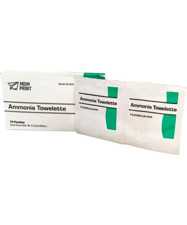 Ammonia Towelette: Towelette, 10 x 1 Pouch Unflavored Other