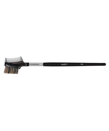 Eyelash comb with eyebrow brush make-up brush