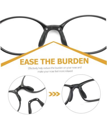 Gleavi 3ST Glasses Nose Pads U-Shaped Anti-Metal Cushions for Reading Glasses | Spare Parts for Comfort & Support | 3.6x3cm Ideal for Kids & Bike Use - Buy Online on GoSupps.com