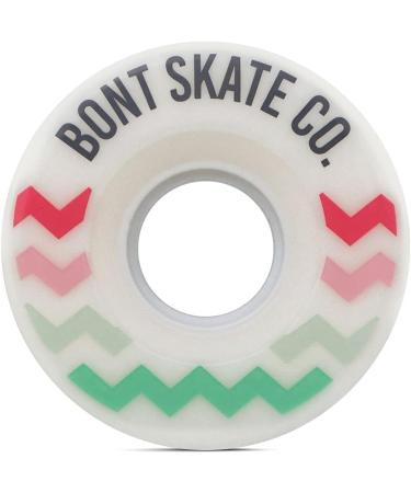 Bont Skates 78A Glide Outdoor Roller Skate Wheels 57x32mm - Set of 8 White/Purple - Buy Online on GoSupps.com