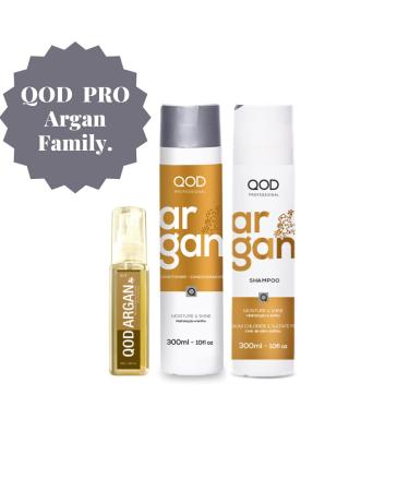 QoD Argan Oil 60ml | Nourish Dry Damaged & Frizzy Hair | Shine & Protection - Buy Online on GoSupps.com