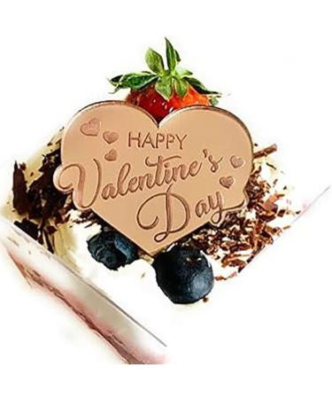Valentine's Day Cupcake Toppers Cake Picks Decorations Mini Cake Snack Accessories for Wedding Birthday Theme Party One Color K - Buy Online on GoSupps.com