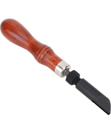 GLOGLOW Leather V Shape Groover Tool - Premium Leather Processing Groover with Wood Handle for Crafting Slotting & Precision Cuts - Ideal for Leatherwork - Buy Online on GoSupps.com