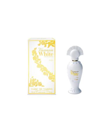 Ulric De Varens Varensia White Eau De Parfum for Women- Creamy Feminine Delicious Scent - Notes of Peach Apple & Vanilla- Floral & Sweet- 1.7 Fl Oz