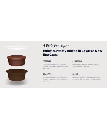 Lavazza A Modo Mio Tierra Bio for Africa 16 ECO CAPS Coffee Capsules (2) - Buy Online on GoSupps.com