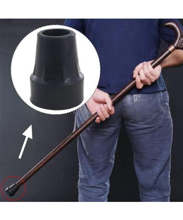 Walking Stick Rubber Tips | Heavy Duty End Caps for Crutches & Canes (22mm) - Enhance Grip for Elderly & Disabled - Buy Online on GoSupps.com