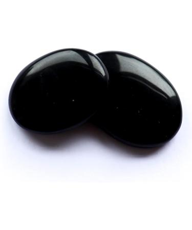 Black Obsidian Crystal Worry Thumb Thumb Stone Meditation Spiritual Stress Relief Gift Birthday Stocking Filler Healing Energy Reiki Chakra - Buy Online on GoSupps.com