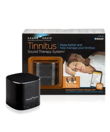 Sound Oasis Bluetooth Tinnitus Sound Therapy System Sleep Better Help Manage and Mask Tinnitus Tinnitus Relief Improves Sleep Includes 20 Built-in Made for Tinnitus Sounds