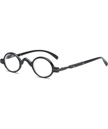Vevesmundo Retro Round Reading Glasses for Men & Women - Vintage Full-Rim Prescription Eye Wear (1.5x Magnification) - Classic Workplace Visual Aid - Buy Online on GoSupps.com