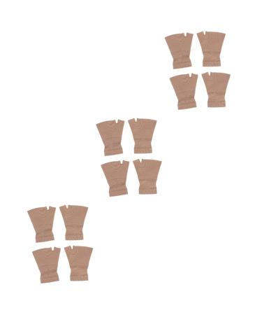 Mobestech 6 Pairs Gym Wrist Brace Wrist Sleeve Wrist Brace Elastic Carpal Tunnel Brace Thumb Support Thumb Brace Wrist Stabilizer Thermal Gloves Wrist Support Gloves Sports Wristband