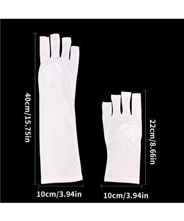 dijiusidy 1 Pair Manicure Protection Glove Hands Sun-proof Protector Non-slip Nail Art Gloves for Professional Short - Buy Online on GoSupps.com