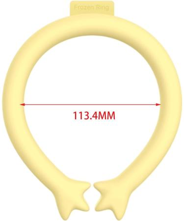 Buy Amagogo Wearable Throat Hose - Cooling Neck Wraps & Reusable Ice Bag for Hiking Driving Camping | Summer Relief in Yellow - Buy Online on GoSupps.com