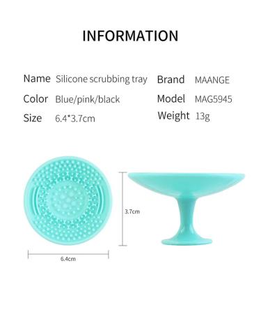 IKAAR Brush Cleaning Mat Set - 2 Silicone Makeup Brush Scrubbers with Suction Cups for Easy Cleaning | International Shipping Available - Buy Online on GoSupps.com