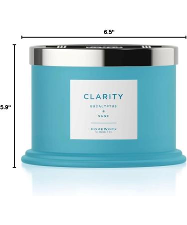 HomeWorx Eucalyptus & Sage Aromatherapy Candle - 14oz Glass Jar 3 Wick Pet Friendly Cruelty Free - International Shipping Available - Buy Online on GoSupps.com