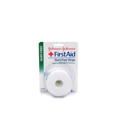 Johnson & Johnson First Aid Hurt-Free Wrap (2-Inch) 1-Count Rolls (Pack of 4) 2 Inch (Pack of 4)