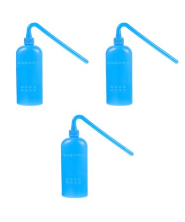 Ultechnovo 3st cleaning bottle for stoma bags cleaning tool for stoma bag irrigation tools for safety bottles Reusable washing bottle Exerced water bottle PP 18x7x4cmx3PCs