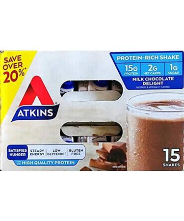 Atkins Milk Chocolate Ready To Drink Shake 165 Fluid Ounce