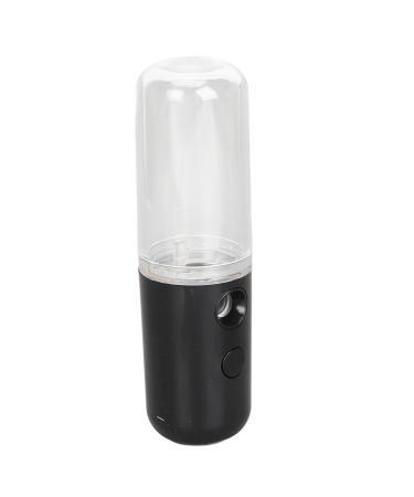 Face Nano Mist Sprayer 50ml Capacity USB Charging ABS Shell Handy Mist Sprayer for Home (Black)