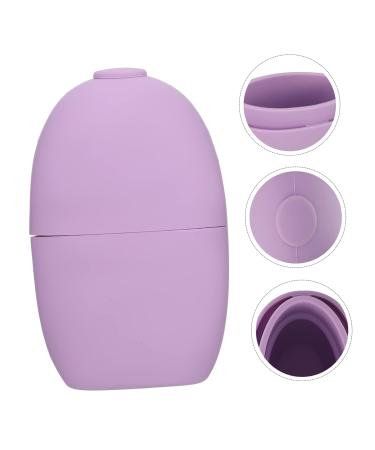 Balacoo Silicone Face Ice Roller - Cooling Facial Massage Globes for Eyes - Purple Silica Gel - 11.5x7cm - Buy Online on GoSupps.com