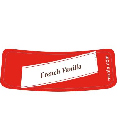 MONIN Premium French Vanilla Syrup 1L - Vegan-Friendly, Allergen-Free | 100% Natural Flavours for Coffee & Cocktails - Buy Online on GoSupps.com