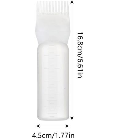 Scalp Oil Applicator | 160ml Hair Oiling Applicator Bottle | Lightweight Oil Bottle Oil Applicator for Hair Dye Scalp Massage Comb for Hair Dyeing White - Buy Online on GoSupps.com