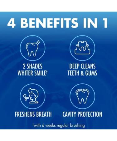 Arm & Hammer Advance White Toothpaste Peroxicare Anti Cavity Fluoride Clean Mint - 6 Oz - Pack Of 2 - Buy Online on GoSupps.com