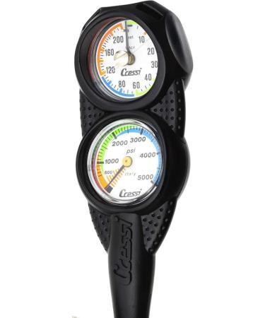 Cressi Scuba Diving Mini Console - Depth Gauge + Pressure Gauge | Made in Italy | Imperial Units - Buy Online on GoSupps.com