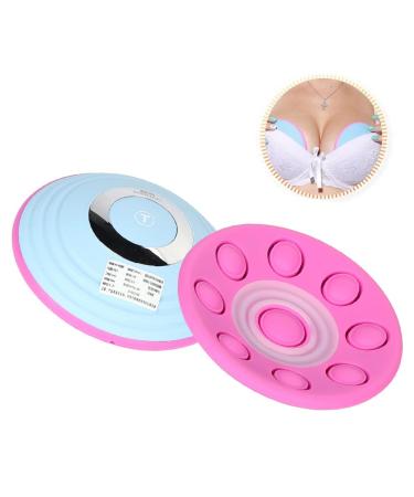 Enlargement Pump,Wireless Massager, USB Electric Vibration Bust Lift Enhancer Machine with Hot Compress Function and Remote Control for Chest Enlargement Anti Sagging(Blue)