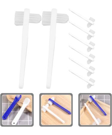 JECOMPRIS 8-Part Prosthesis Brush Set - Hard Solid Heads & Flat Bristles for Cleaning Artificial Teeth & Braces - Ideal for Dentures & Mouthguards - Buy Online on GoSupps.com