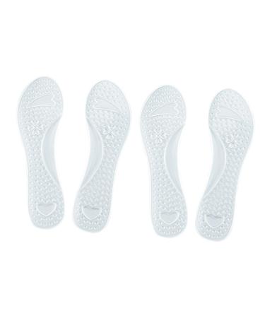 NOLITOY 2 Pairs Silicone Cropped Insole Foot Massager Cushion Foot Arch Support Cushion Foot Therapy Insoles Orthotics Foot Care Tool Gel Insoles Lady Shoe Pad Non-Slip Foot Arch Support