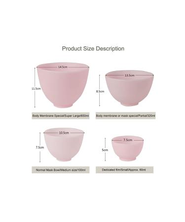 Elitzia ETBWP001 Silicone Color Mask Bowl - 4 Size Options for Cosmetic Use | International Shipping - Buy Online on GoSupps.com