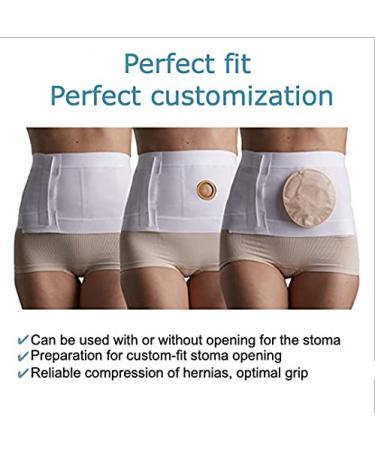 Corsinel Stoma Belt with Reinforcement Plate - Support for Hernia & Stoma | Seamless Stretch Material | 2XL XXL - Best Stability & Comfort - Buy Online on GoSupps.com