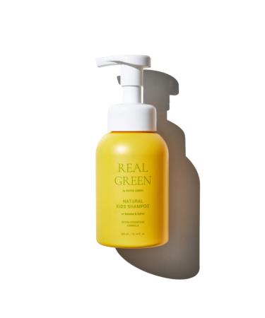 RATED GREEN - Real Green Natural Kids/Baby Shampoo - Moisturizing and Soothing with Organic Chamomile Betaine and Xylitol Allergen-free and Natural Fragrance - 10.14 fl. Oz. 300ml Kids Hair