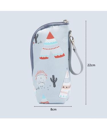 LaMure Cartoon Milk Bottle Insulation Bag - Portable Travel Warmer for Baby Feeding Bottles - Blue 22x8 cm - Pack of 1 - Buy Online on GoSupps.com