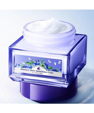 Blueberry Moist Facial Cream - 60g | Calming Softening & Moisturizing Skincare for Clear & Firm Skin - International Shipping Available - Buy Online on GoSupps.com