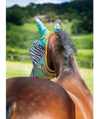 Shires Zeb-Tek Fly Mask - Zebra Print Full zebra Full - Buy Online on GoSupps.com