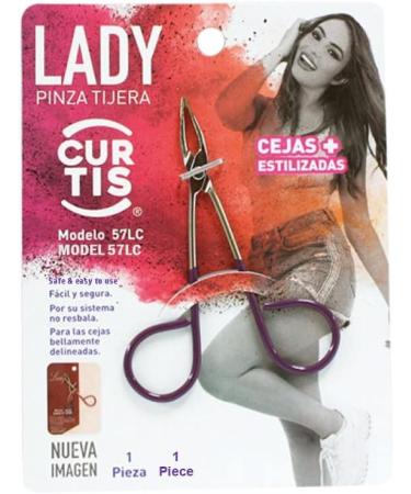 Professional Scissor Tweezers for Precision Hair Removal and Blackhead Extraction - Less Pain, Silver & Purple, Easy Scissor Handle - Expert Tools, Made in Mexico - Buy Online on GoSupps.com