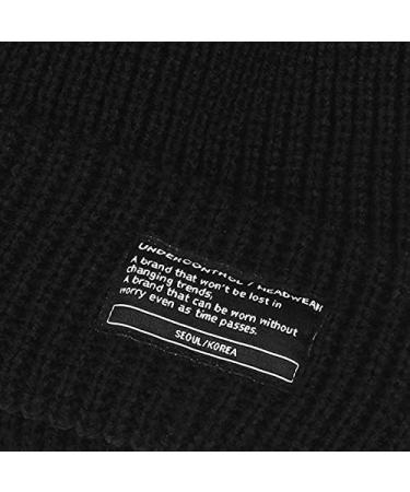 UNDERCONTROL Winter Fisherman Beanie - Unisex Free Size Black Watch Cap - Buy Online on GoSupps.com