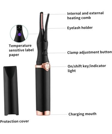 Buy Heated Eyelash Curler - Electric Rechargeable Lash Curler for Long-Lasting Makeup | Best Eyelash Curler for Women - Buy Online on GoSupps.com