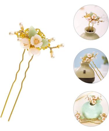 LALAFINA Flower Pearl Hairpin Asian Hair Bridal Hair Clip Flower Hair Accessories Tiara for Bride Wedding Chignon Pin Hair Accessories for Chinese Hair Clip Tool Alloy Miss Manual - Buy Online on GoSupps.com