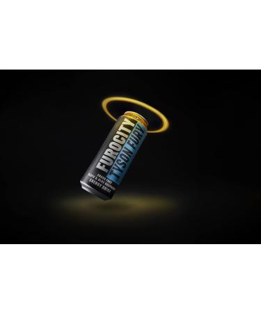 Furocity Sugar-Free Energy Drink by Tyson Fury - Black & Blue Raspberry, 157mg Caffeine, Zero Calories, High in Vitamins B6, B12, and Taurine - 12 x 500ml Cans - Buy Online on GoSupps.com