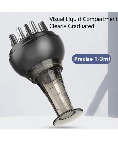 Combndht Liquid Applicator for Scalp Medication - Durable Massage Comb for Hair Growth & Treatment | Easy to Use - B Black - Buy Online on GoSupps.com