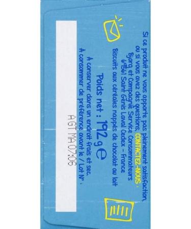  G n rique BJORG - Les PTits Curieux Milk Chocolate Shortbread Cookies - Organic and delicious snack 192g - Pack of 4 - Buy Online on GoSupps.com